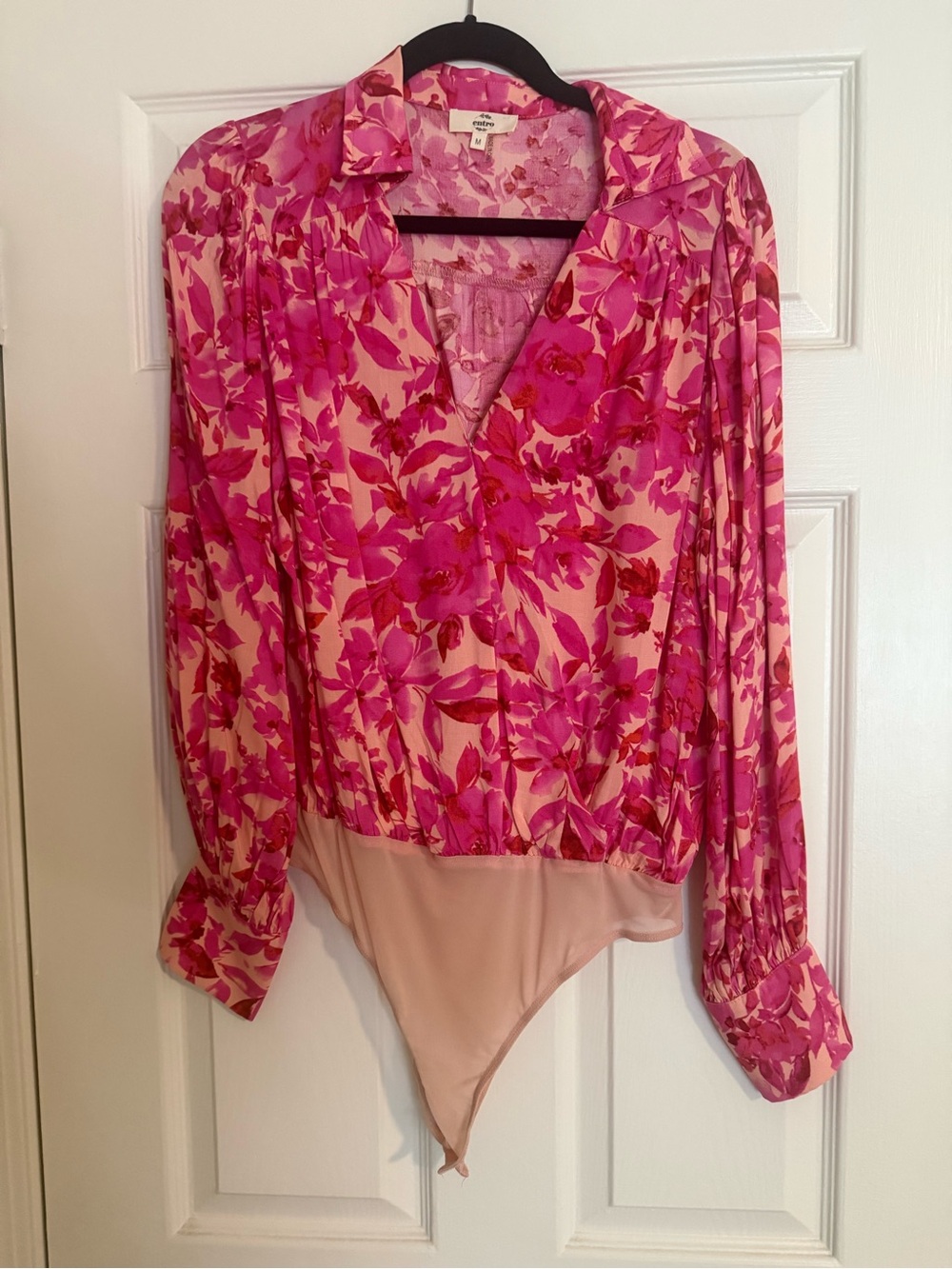 entro Pink Floral Kids Dress